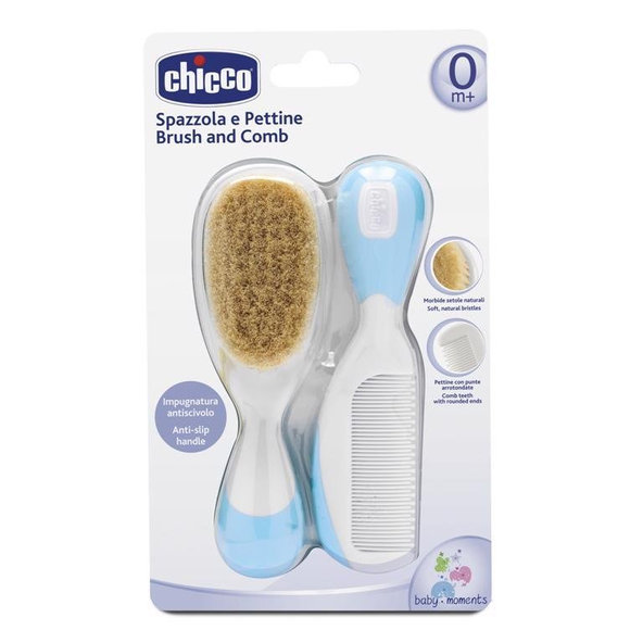Chicco hřeben a kartáč modrá