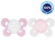 Chicco Physio Comfort dudlík silikonový holka 0–6 m 2 ks