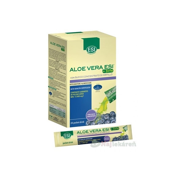 ESI Aloe Vera Forte drinky sáčky 24 ks