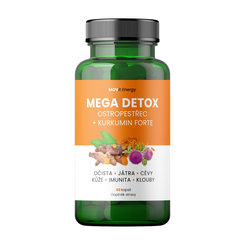 MOVit Energy Mega Detox Forte ostropestřec + kurkumin 60 kapslí
