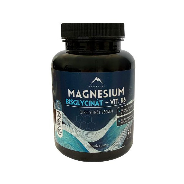 Hrotlife magnézium bisglycinát + vitamín B6 90 kapslí