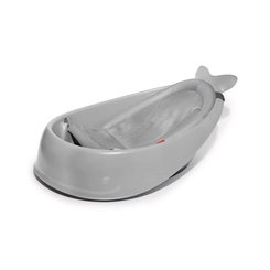SKIP HOP Moby 3fázová vanička s ergonomickou podložkou šedá