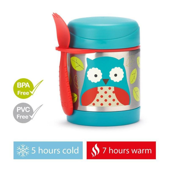 SKIP HOP Zoo Termoska na jídlo s příborem Sova 325 ml