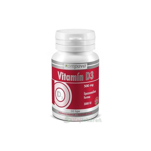 kompava Vitamin D3 60 kapslí