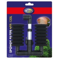 AQUA NOVA akvarijní pěnový filtr NSF-120L dvouramenný