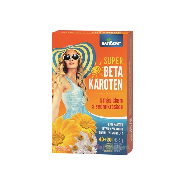 Vitar Super beta-karoten s měsíčkem 40+20 tablet