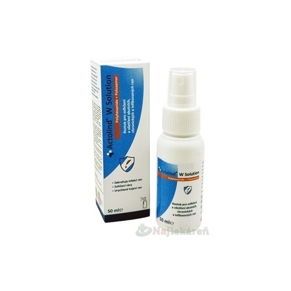 Actolind W Solution sprej na čištění a péči o rány 50 ml