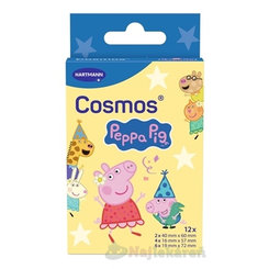 Cosmos Peppa Pig voděodolné dětské náplasti 3 velikosti 12 ks