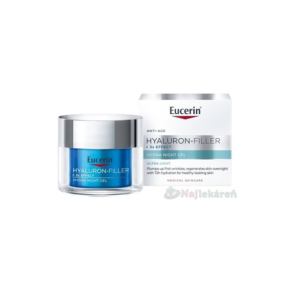 EUCERIN Hyaluron-Filler 3x Effect nočný gél 50 ml