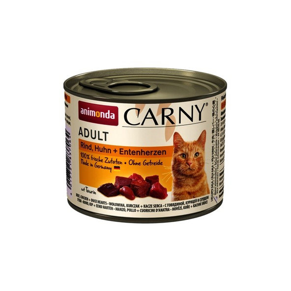 Animonda Carny® Adult hovězí kuře a kachní srdce 200 g
