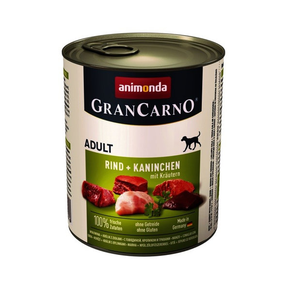 Animonda GranCarno® Adult hovězí králík s bylinkami 800 g