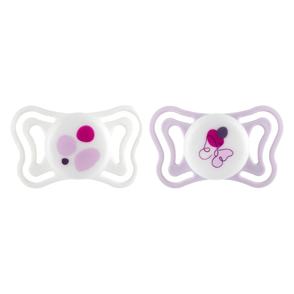 CHICCO Dudlíky Physioforma Light ortodontické růžové 2-6m 2 ks