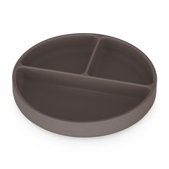 PETITE&MARS Talířek silikonový dělící Take&Match Bitter Cocoa 6m+