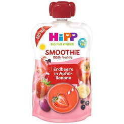 HiPP BIO příkrm smoothie jablko banán červené ovoce 120 ml