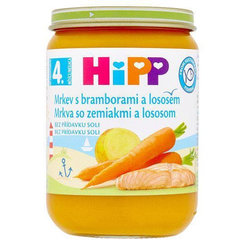 HiPP příkrm mrkev s bramborami a lososem 190 g