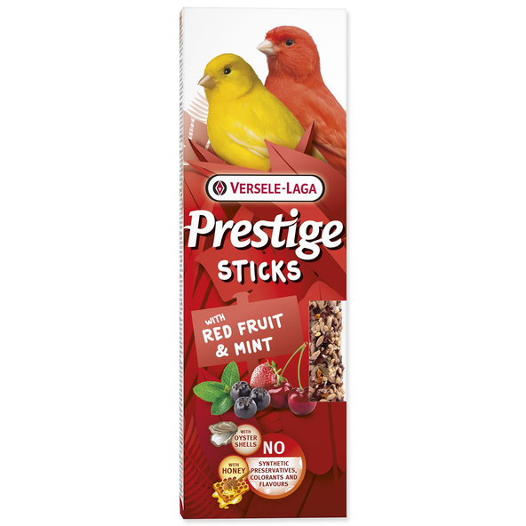 Versele-Laga Prestige Sticks pro kanárky ovoce a máta 60 g 10 x 2 ks