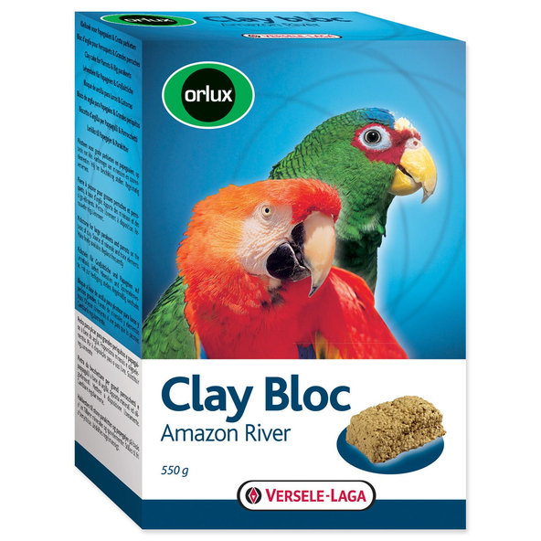 Versele-Laga jílový Clay Bloc Amazon River pro větší papoušky 6 x 550g