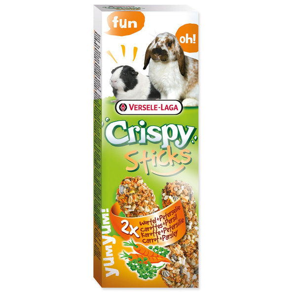 Versele-Laga Crispy tyčinka králík a morče s mrkví a petrželí 110g 2ks