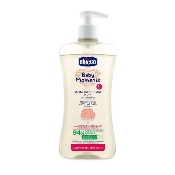 Chicco micelární šampon na vlasy a tělo Sensitive 500 ml