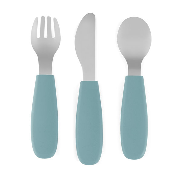 PETITE&MARS Sada příborů z nerezu Take&Match Frosted Sky 12m+