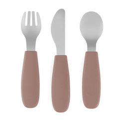 PETITE&MARS Sada příborů z nerezu Take&Match Velvet Latte 12m+