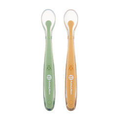 PETITE&MARS lžičky s pouzdrem Take&Match Pea Ochre 6m+ 2 ks
