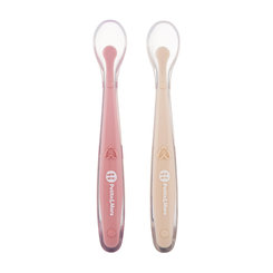 PETITE&MARS lžičky s pouzdrem Take&Match Sand Rose 6m+ 2 ks