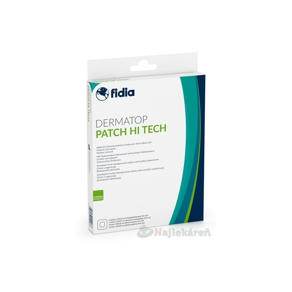 Dermatop Patchi Hi Tech samolepicí krytí na rány 4 ks
