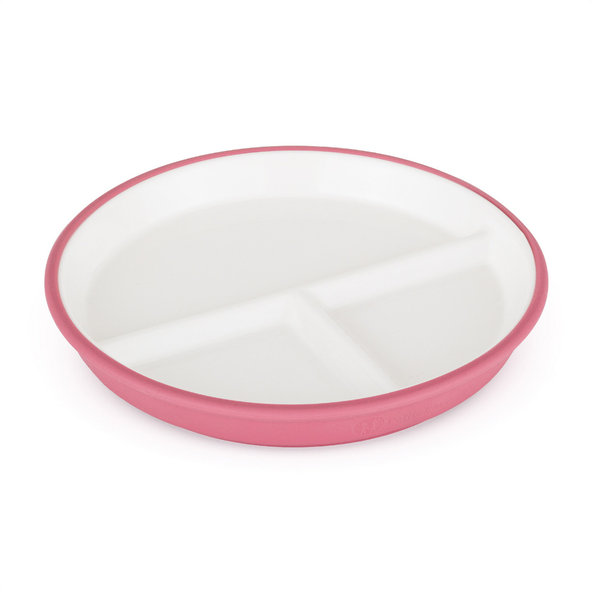 PETITE&MARS Talíř keramický se silikonovým obalem Candy Pink