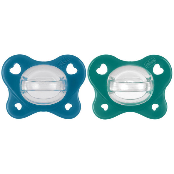 Chicco dudlík Physio Dual Soft silikonový kluk 16–36 m 2 ks