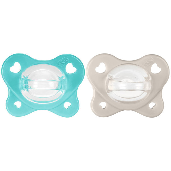 Chicco dudlík Physio Dual Soft silikonový kluk 6–16 m 2 ks