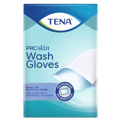 TENA Wash Glove umývacie rukavice s fóliou 175 ks