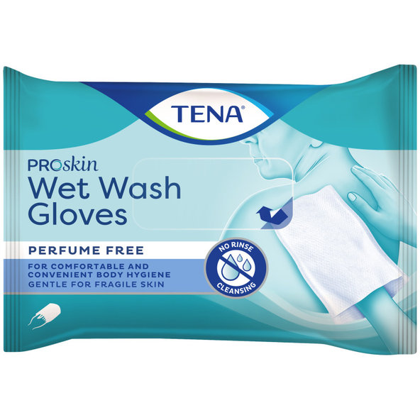 TENA Wet Wash Glove vlhčené rukavice 8 ks