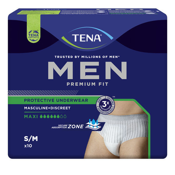 TENA Men Protective Underwear Maxi S/M inkontinenční kalhotky 10 ks