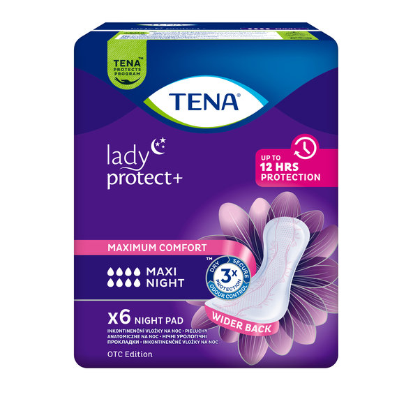 TENA Lady Maxi Night inkontinenční vložky 6 ks