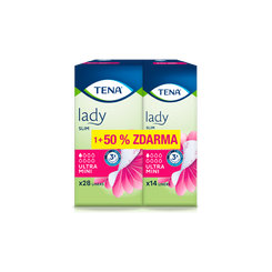 TENA Lady Slim Ultra Mini 28+14 ks inkontinenční vložky