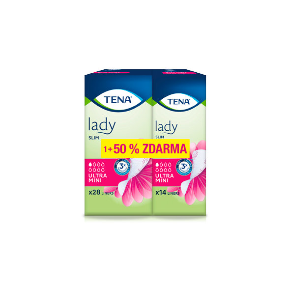 TENA Lady Slim Ultra Mini 28+14 ks inkontinenční vložky
