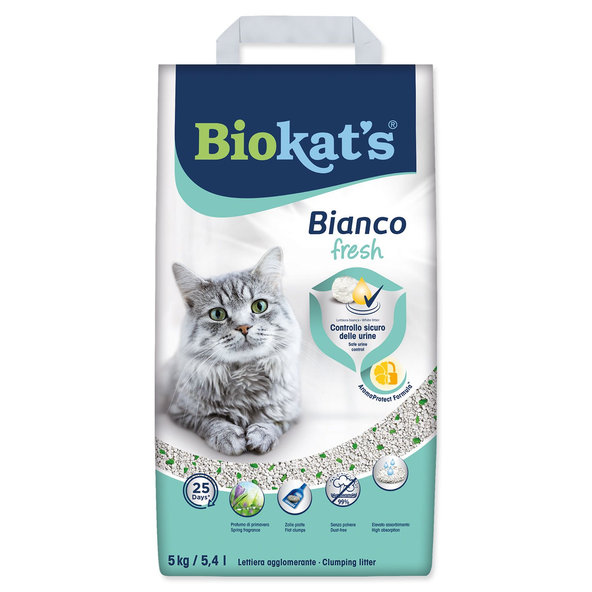 Biokat's podestýlka Bianco Fresh Control 5 kg