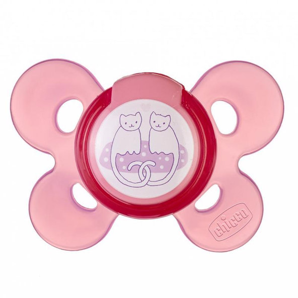Chicco Physio Comfort silikonový dudlík růžový 6–12 m 1 ks