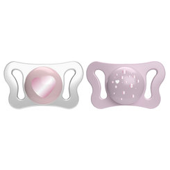 Chicco dudlík Physio Micro silikonový holka 0–2 m 2 ks