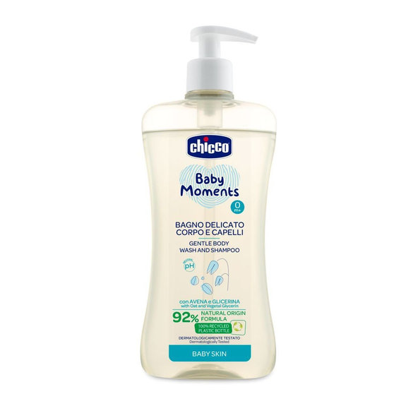Chicco jemný šampon na vlasy a tělo s dávkovačem 500 ml