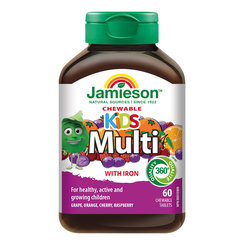 Jamieson multivitaminy se železem cucací 60 tablet