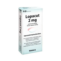 Lopacut 2 mg na průjem 10 tablet