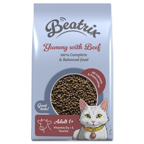 Beatrix Adult krmivo s hovězím masem 10 kg