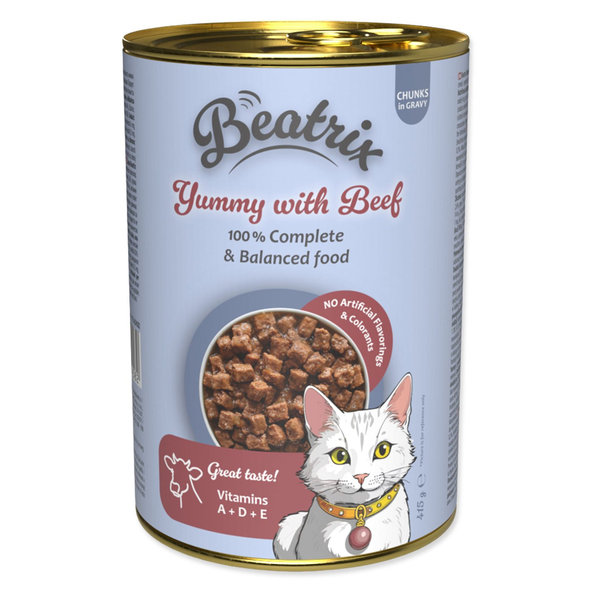 Beatrix Adult konzerva s hovězím masem 415 g