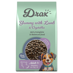 Drax Adult krmivo s jehněčím masem a zeleninou 10 kg