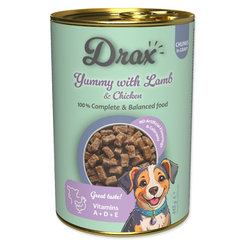 Drax Adult konzerva s jehněčím a kuřecím masem 415 g