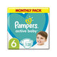 Pampers Active Baby jednorázové pleny 13–18 kg vel. 6 128 ks