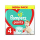 Pampers Pants plenkové kalhotky 9–15 kg vel. 4 108 ks