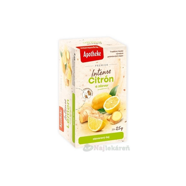 APOTHEKE Premier Intense citron a zázvor 20x2,5 g